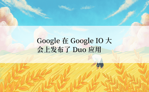 Google 在 Google IO 大会上发布了 Duo 应用 